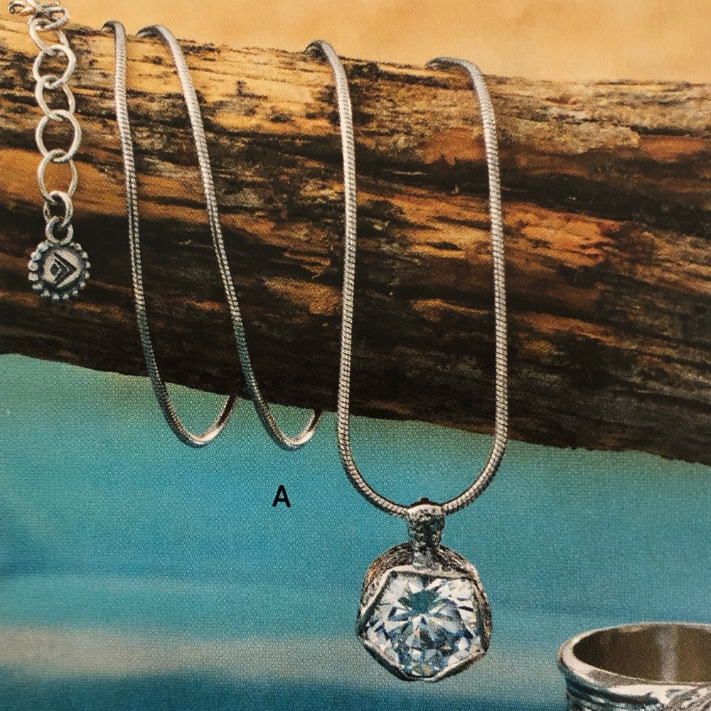 Silpada N2370 Cinema Star Cubic Zirconia Necklace - Picture 2 of 12